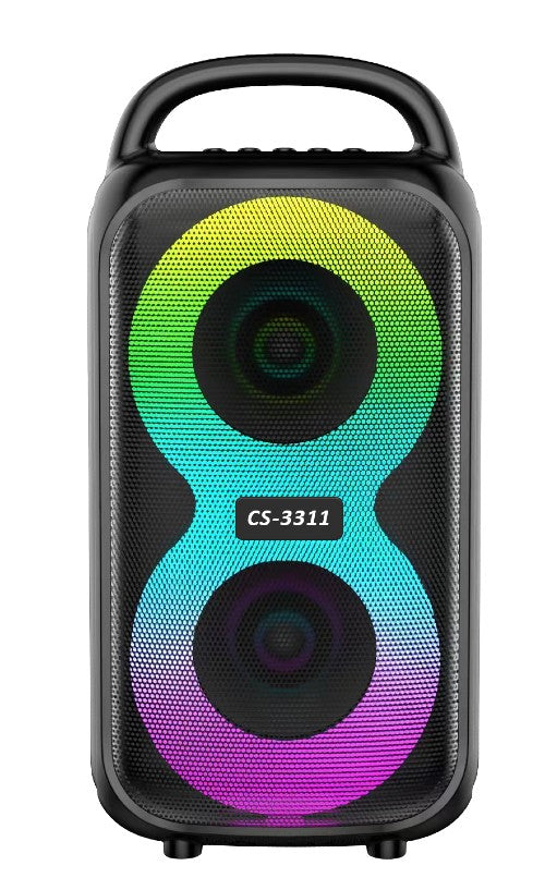 Boxa Portabila AT PERFORMANCE®, cu USB, Bluetooth, Lumini Led RGB, 80W, TF, Radio FM, Acumulator 3.7v Inclus